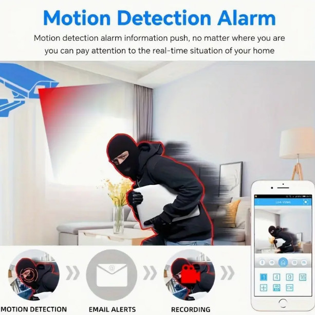 HD WIFI Surveillance Camera For Outdoor Or Indoor (BLACK) gallery