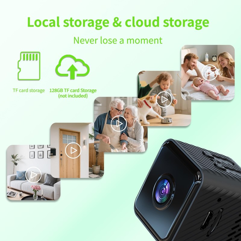 Mini Wireless Camera Home Security cámaras Indoor/Outdoor Cam 1080P HD Small ... gallery