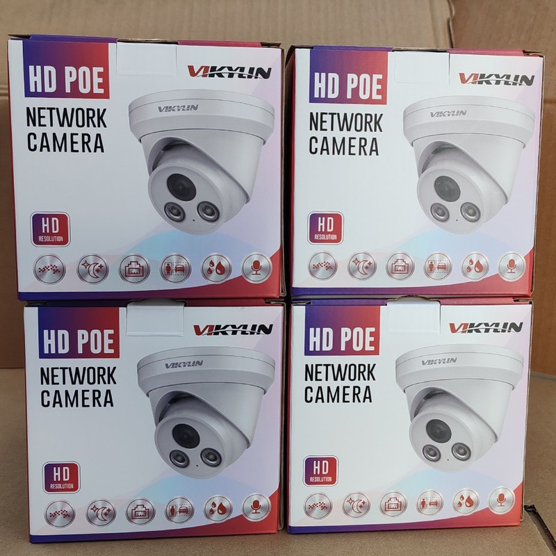 Vikylin 4K 8MP POE IP Camera Onvif Full Color+IR Microphone Outdoor Indoor Wired gallery