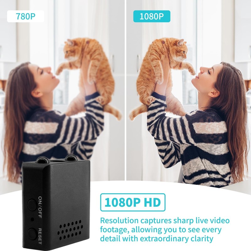 Mini Security Indoor Camera 2026 Only 0.5 Inch Small Home WiFi 1080P Micro HD... gallery