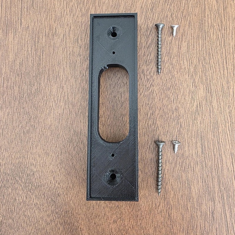Vinyl Siding Mounting Bracket Compatible with Ring Wired Doorbell Pro Black gallery