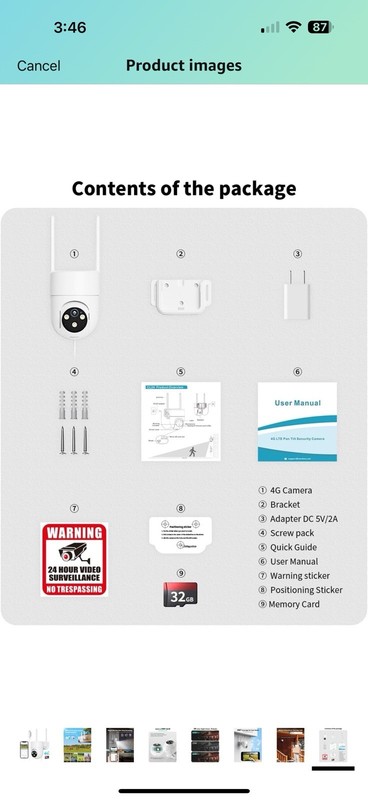 LIWAN 4G LTE Cellular Security Camera Wired Outdoor, No WiFi Security Camera gallery