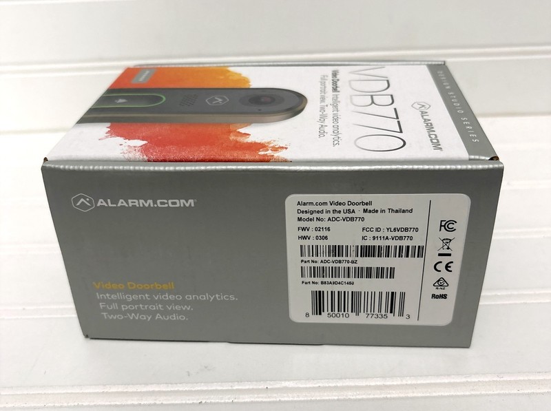 ALARM.COM ADC-VDB770 Video Wireless Motion Sensor Night Vision Camera NEW IN BOX gallery