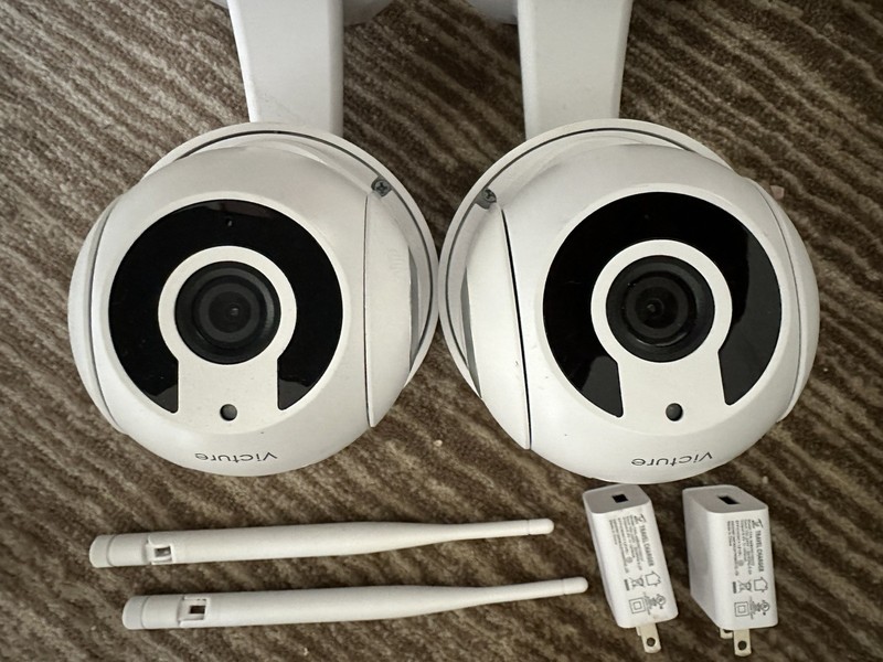 Victure pc660 Wireless 360 Degree 1080P Security Camera Night Vision Wi-Fi X2