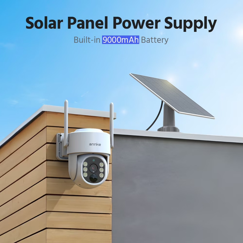 4MP 2K Wireless Security Camera Outdoor, 5MP 2-Cam Kit Solar Surveillance System gallery