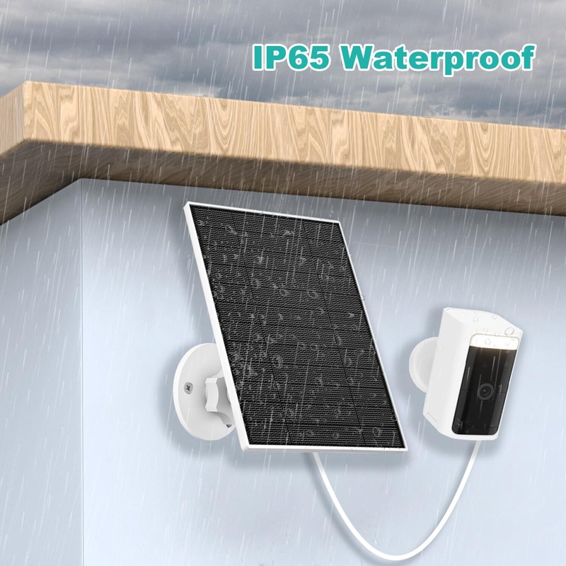 EverExceed 5W Solar Panel Compatible with Wyze Battery Cam Pro Cam Outdoor V1 gallery