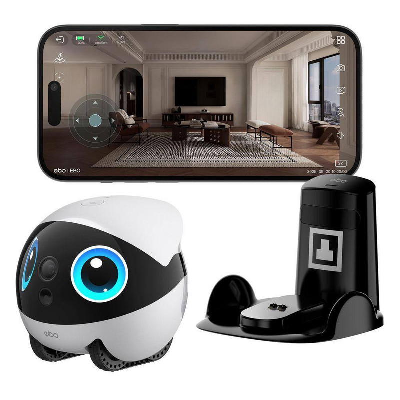 EBO Air 2 plus 3K HD Camera Family Companion Robot with 2-Way Video and AI Assis gallery