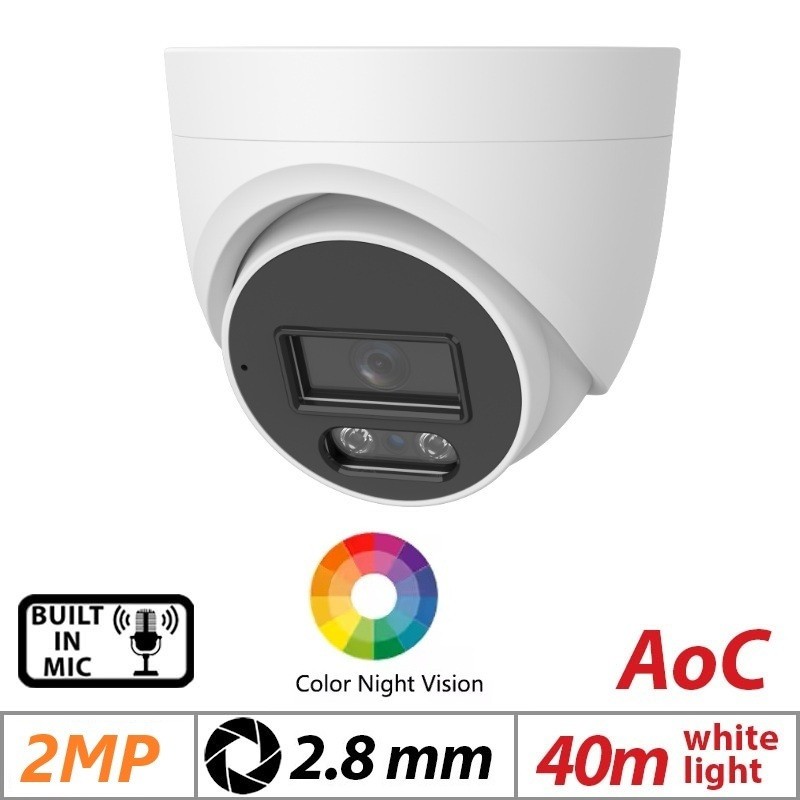 5MP CCTV HD Analog 24/7 Full Color Outdoor Camera 2.8mm Lens (TVI/AHD/CVI/NTSC)