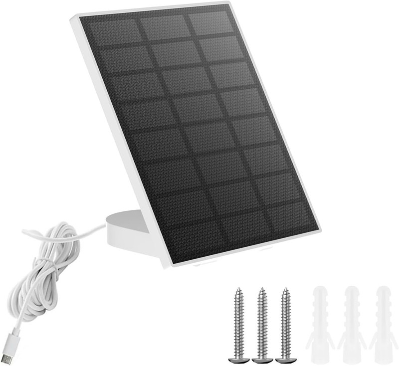Flexible 2W Solar Panel for Security Cameras - Dustproof & Weather-Resistant gallery