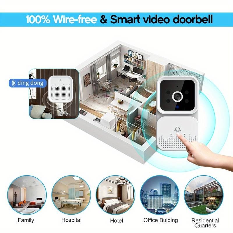 Doorbell Camera Wireless Visual 2.4G WiFi 2 Way Audio Battery Doorbell gallery