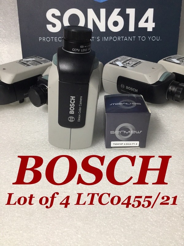Lot 4 Bosch LTC0455/21 Security Color Cameras W/New 4mm Fixed Lens 540TVL TESTED gallery