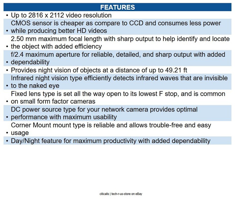 IQSIGHT NCE-7703-FK-GOV 6MP Fixed Dome Corner IR gallery