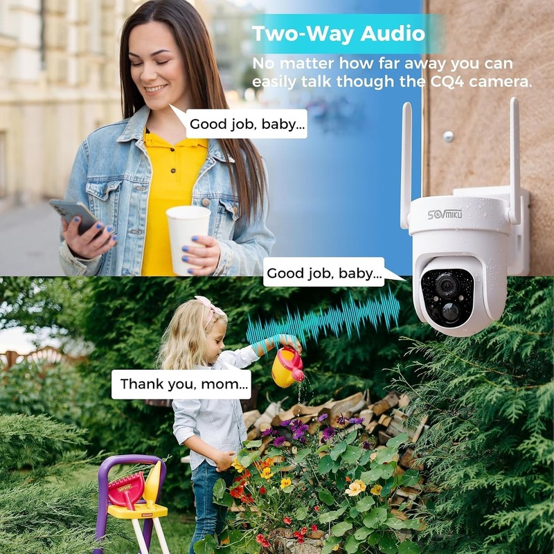 Wireless 4G LTE Outdoor Security Camera with Color Night Vision & Two-Way Audio gallery