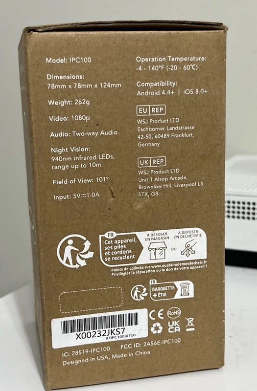 Nooie Cam 360 1080p Full HD Indoor Wi-Fi Smart 360° Pan Baby Monitor Security gallery