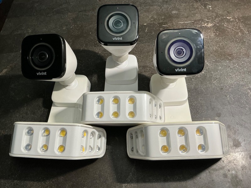 Vivint Outdoor Camera attached lights can talk back n forth