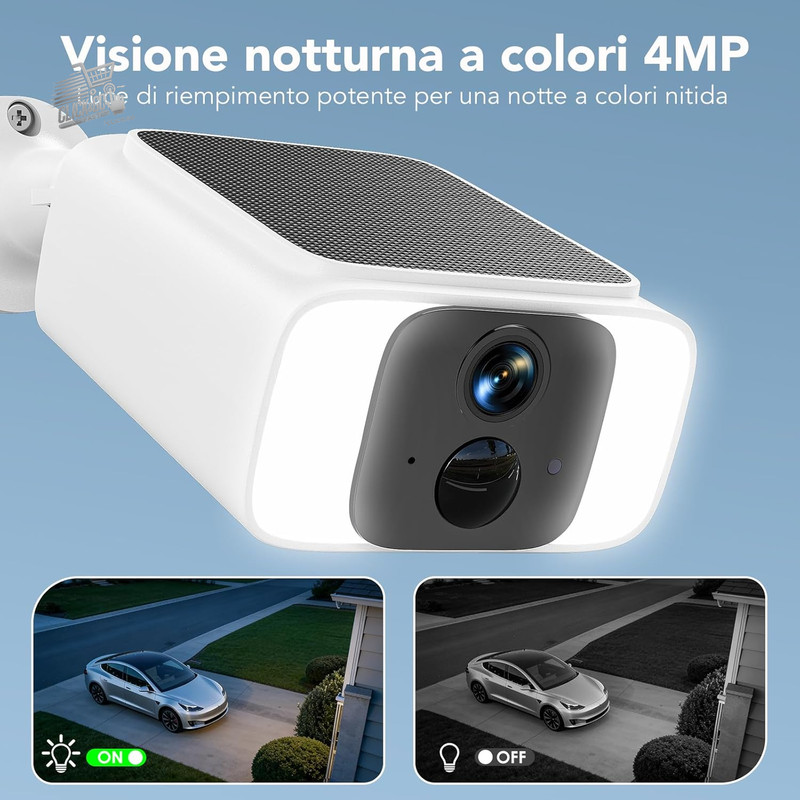 Outdoor Wi-Fi Camera Solar Panel Wireless Battery 2K Surveillance gallery
