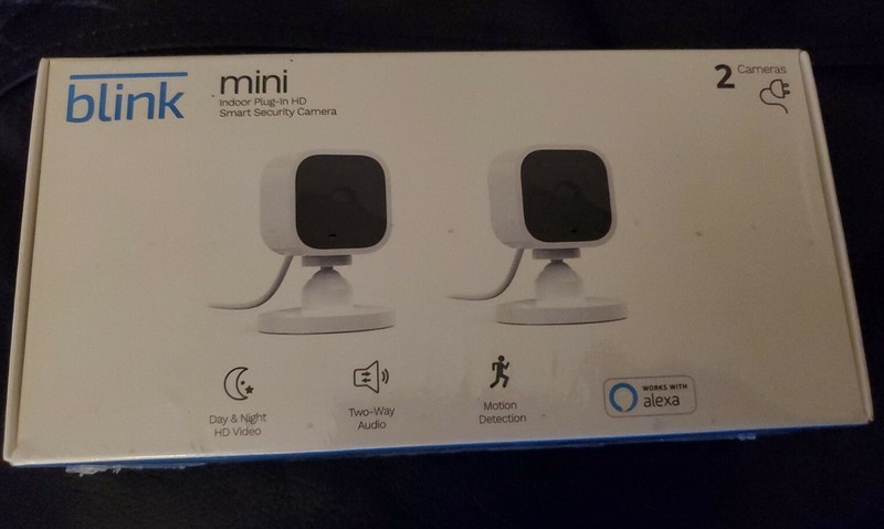 Blink – Mini Indoor 1080p Wi-Fi Security Camera (2-Pack) – White NEW SEALED