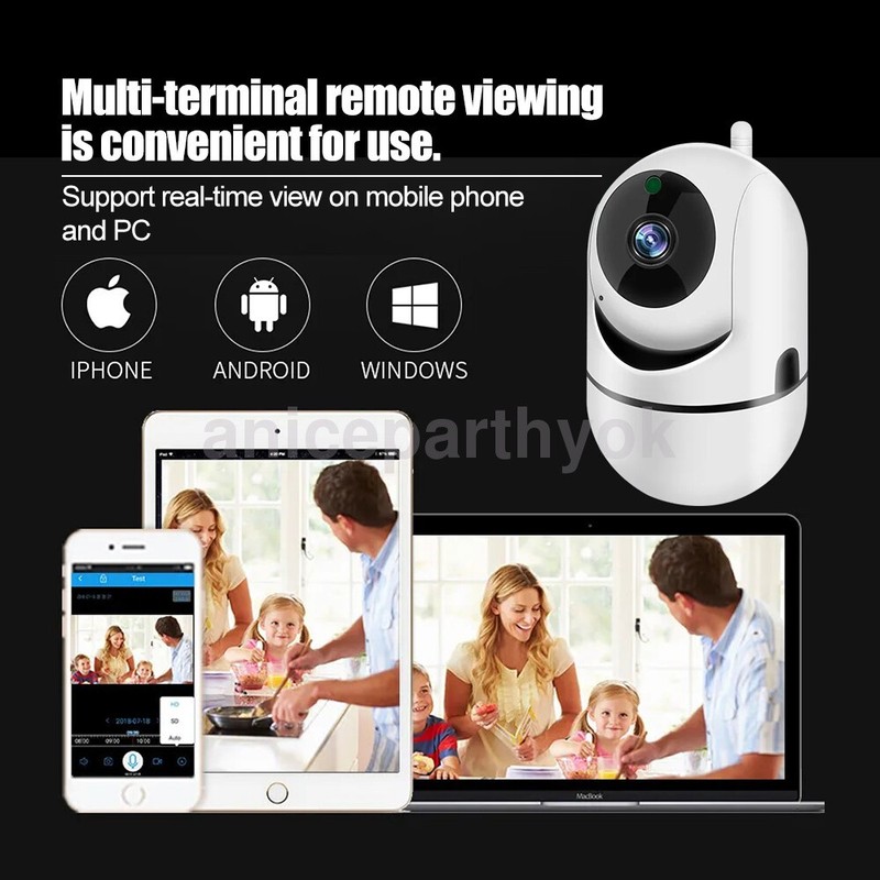 New Wireless IP Camera Indoor Home Smart Wifi Baby Monitor Pet + 32GB 1080P US gallery