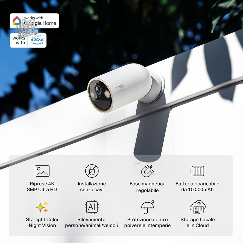 Alexa 2K 4MP Indoor Wi-Fi Camera 360 Pan Tilt Night Vision gallery