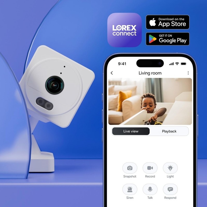 Connect 2K Indoor Wi-Fi Camera | New APP | Color Night Vision | Person & Face... gallery
