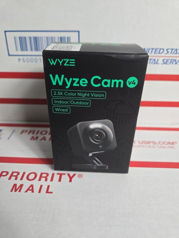 Wyze Cam v4 2.5K QHD Indoor/Outdoor WiFi Smart Security Camera Wired Black gallery