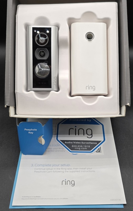 Ring Door View Peephole Camera And Doorbell Battery Operated New Open Box Wi-Fi gallery