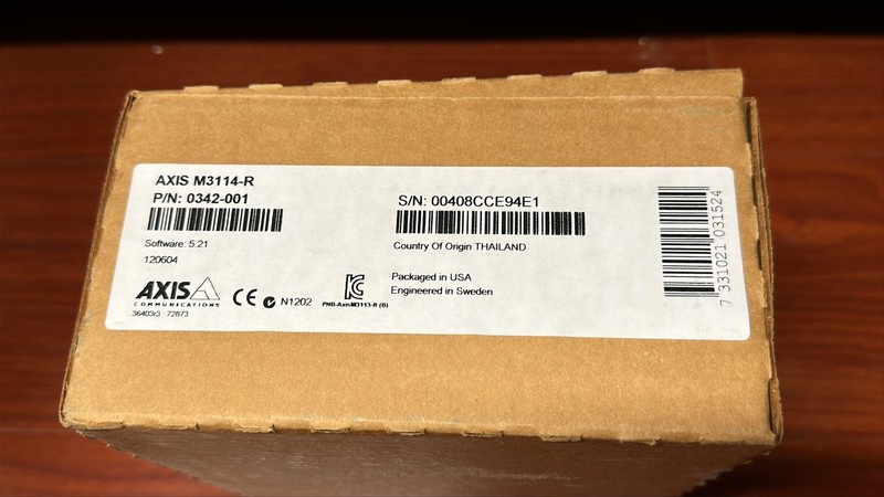 New M3114-R Network Camera Designed fot Mobile Video Surveillance