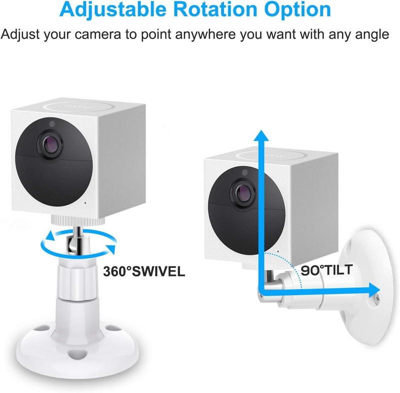 2Pcs Soporte De Techo Giratorio De 360 Grados Ajustable Para Camara De Seguridad gallery