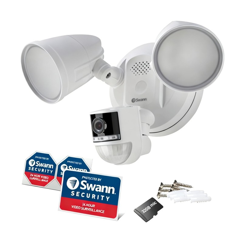 4K Floodlight Security Camera,Security Camera Outdoor with a 32GB Micro SD Ca... gallery