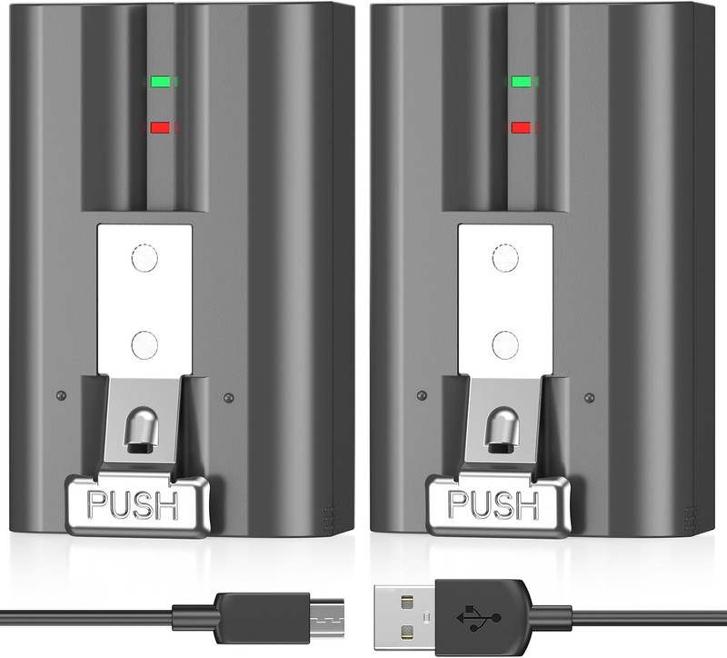 2-Pack 6040mAh Rechargeable Battery Compatible with Ring Doorbell Camera 2/3/4,