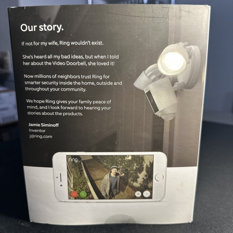 *NEW* Ring Floodlight Cam 1080p HD Wired Motion Activated Security Camera ✅⚡️💥 gallery
