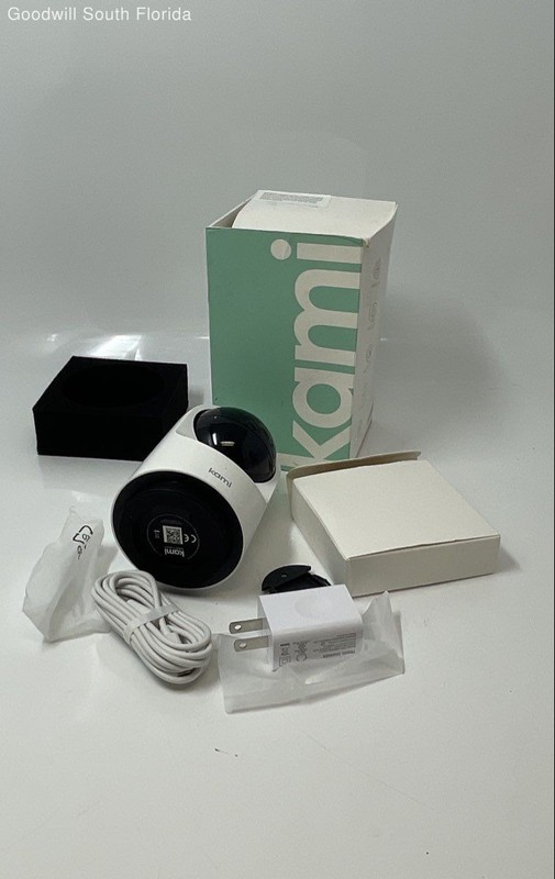 Kami White Indoor 360 Smart Home Wireless Security Camera Not Tested gallery