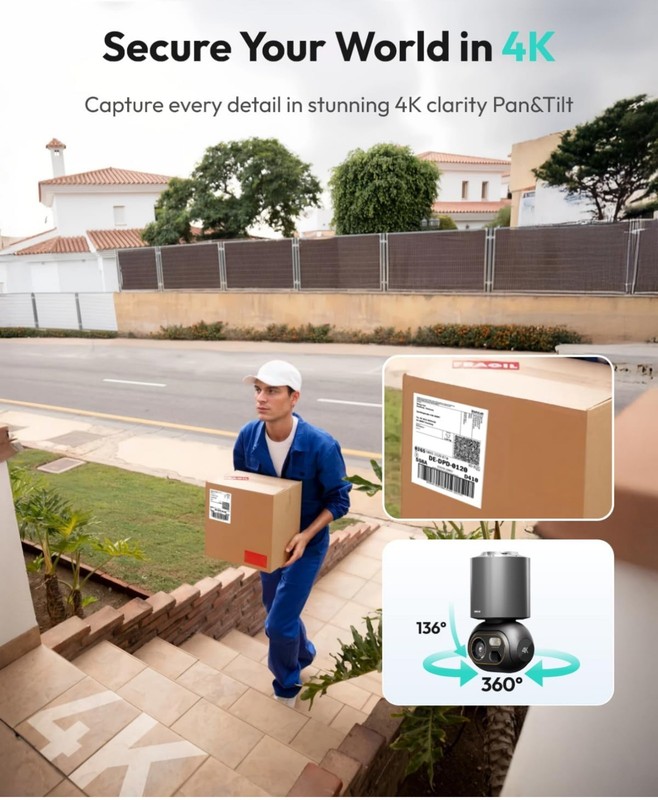 Solar Outdoor8MP Cameras Surveillance Exterieur, 2-Cam Kit,4K Color Night Vision gallery