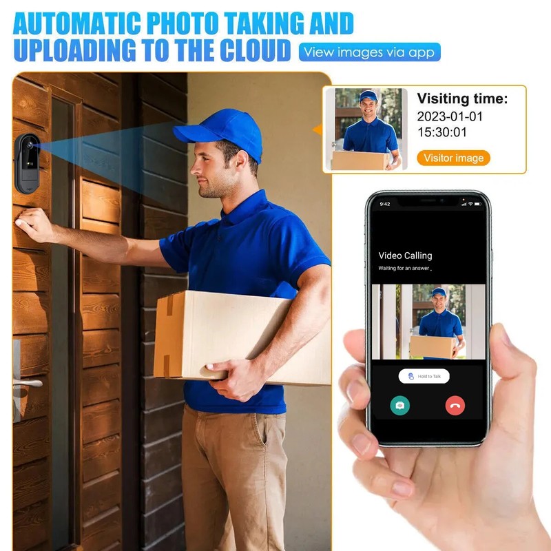 Tuya Smart WiFi Doorbell Camera 1080P Wireless Security Bell 2-Way Audio gallery