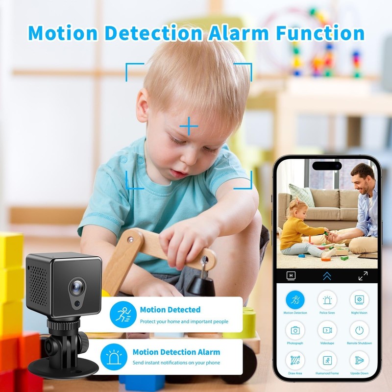 4K Mini Tiny Camera Wireless Security Indoor 2026 Home HD WiFi Small Cameras ... gallery