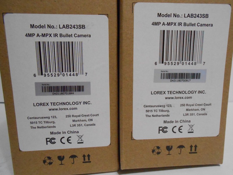 Lot of 2 - NEW Lorex by FLIR LAB243SB 4.0-Megapixel HD Bullet Camera gallery