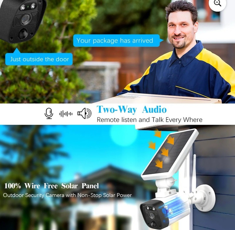 OOSSXX Wireless Solar SECURITY Cameras (6 Wireless Cameras) gallery