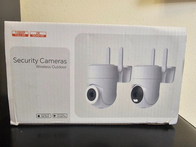 New Wireless Wifi Security camera Indoor/Outdoor, 1080p, USB A to C power cord.
