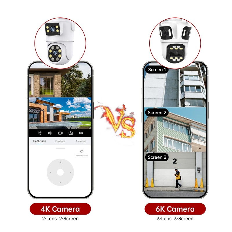 PTZ IP Camera Outdoor 6K HD WiFi Security Cameras Auto Tracking 4K CCTV Cameras gallery