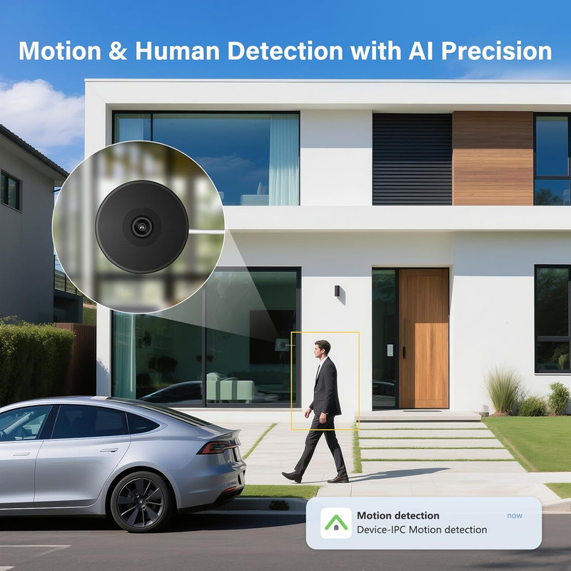 4MP 2.5K Window Camera, 2.4GHz WiFi Indoor Camera for Home Security with Color N gallery