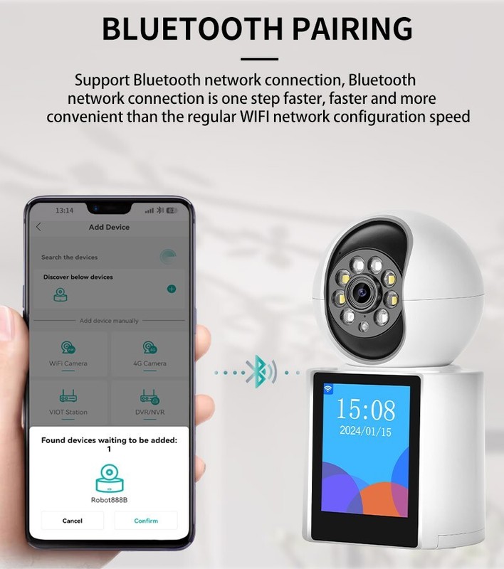 3MP Video Calling Camera With 2.8 Inches Screen for Elder and Baby Mornitor gallery