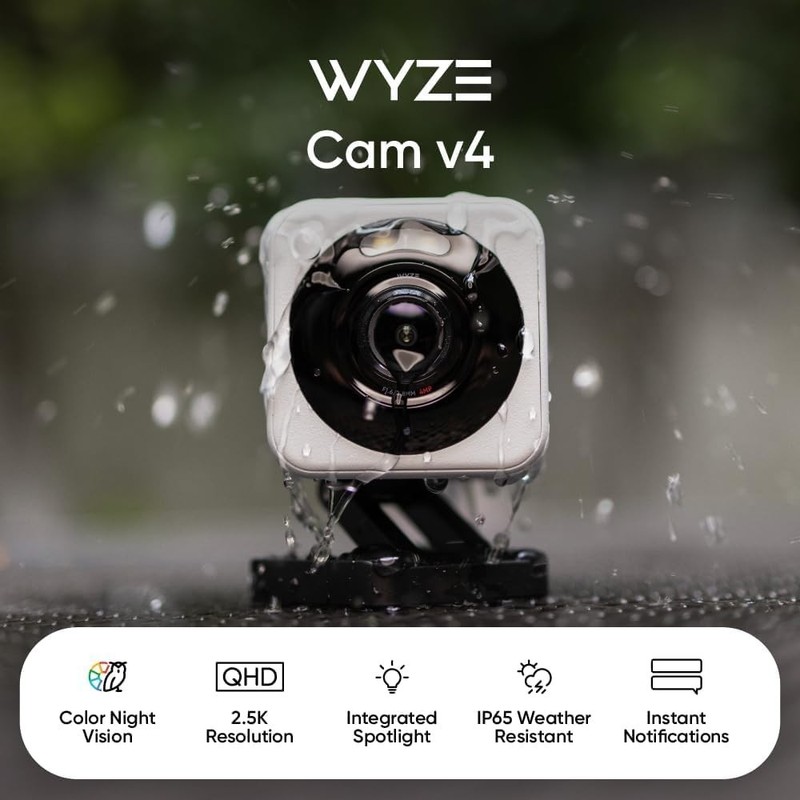 Cam v4 Latest Model, 2.5K AI Security Camera, Indoor/Outdoor Cameras for Home... gallery