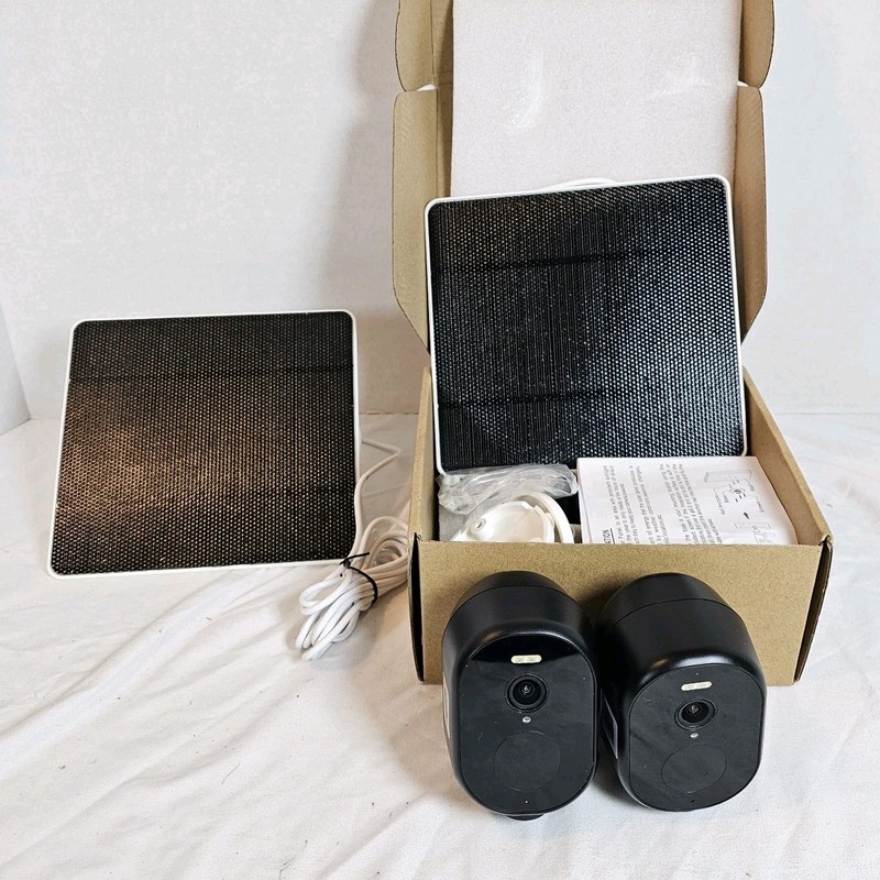 Rraycom C383 Cameras Bundle w/Two 5W Solar Panels Used – Parts Only- READ