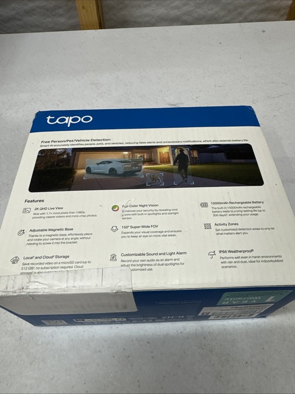TP-Link 𝗧𝗮𝗽𝗼 MagCam, Outdoor Security Camera, Magnetic Mount Wireless Camera gallery