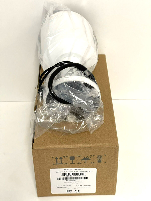 Lorex C581DA 5MP HD Active Deterrence Bullet Security Camera and Cable, New gallery