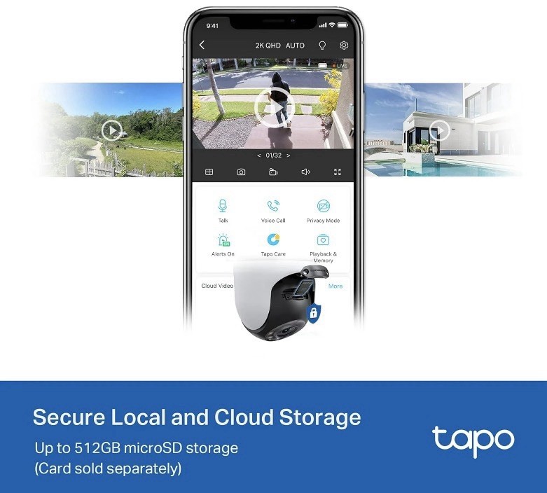 Tapo C500 White 1080p Full HD Outdoor Pan/Tilt Security Wi-Fi Camera gallery