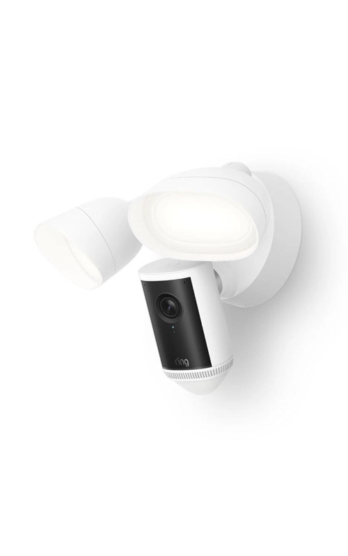 Ring Floodlight Cam Pro Wired 2nd Gen (Newest Model) Retinal 4K – White