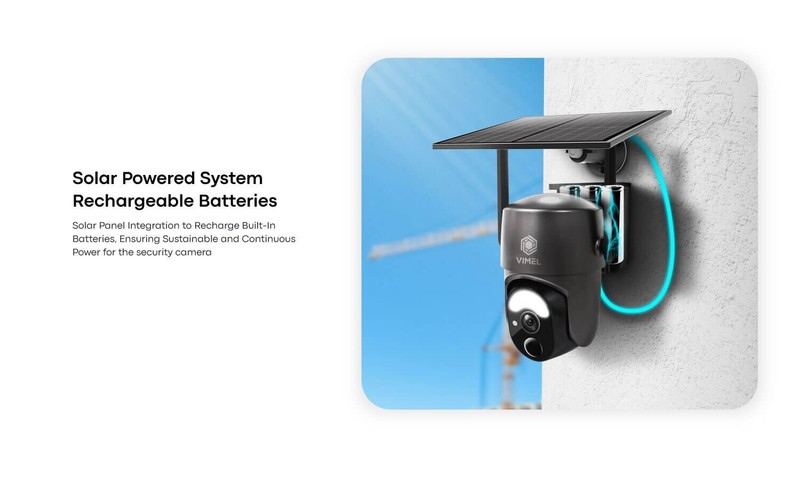 Home Security Camera 4G Solar Panel LIVE Monitoring 360 View 24/7 Outdoor gallery