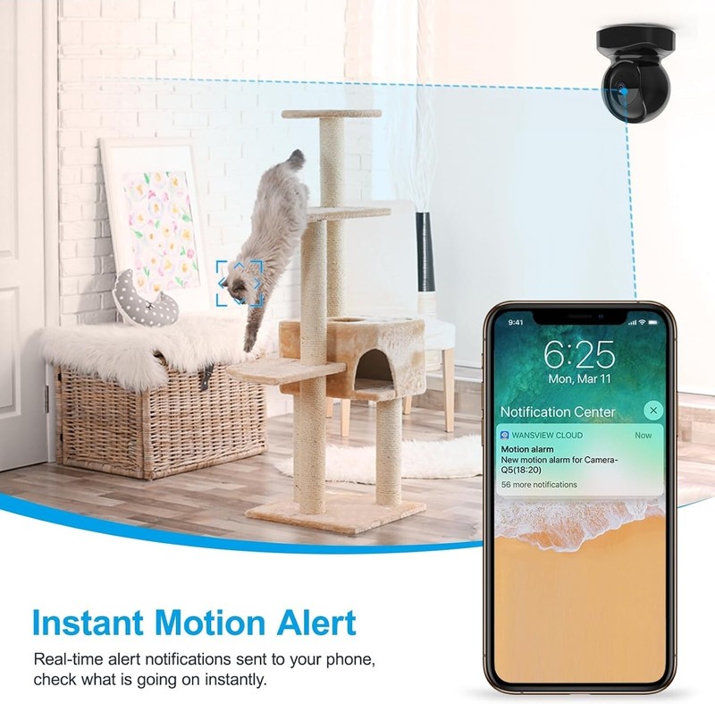 WiFi Cámara IP HD 2K Camara de Seguridad Para Bebés y Hogar Vision Nocturna NEW gallery