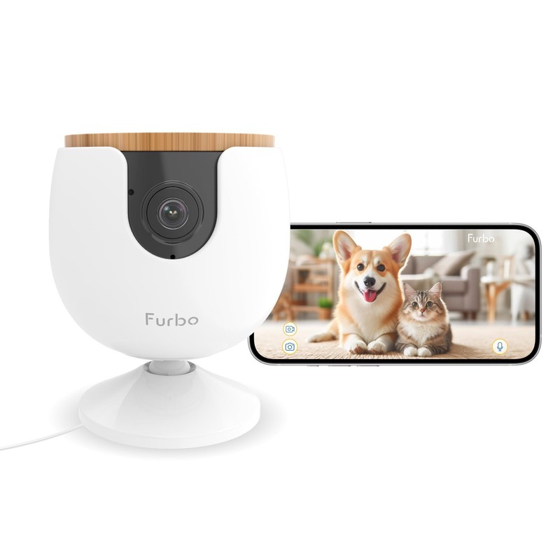 Mini Pet Camera with Barking Alerts, Cat/Dog Tracking, 2-Way Speaker, No Subscri gallery